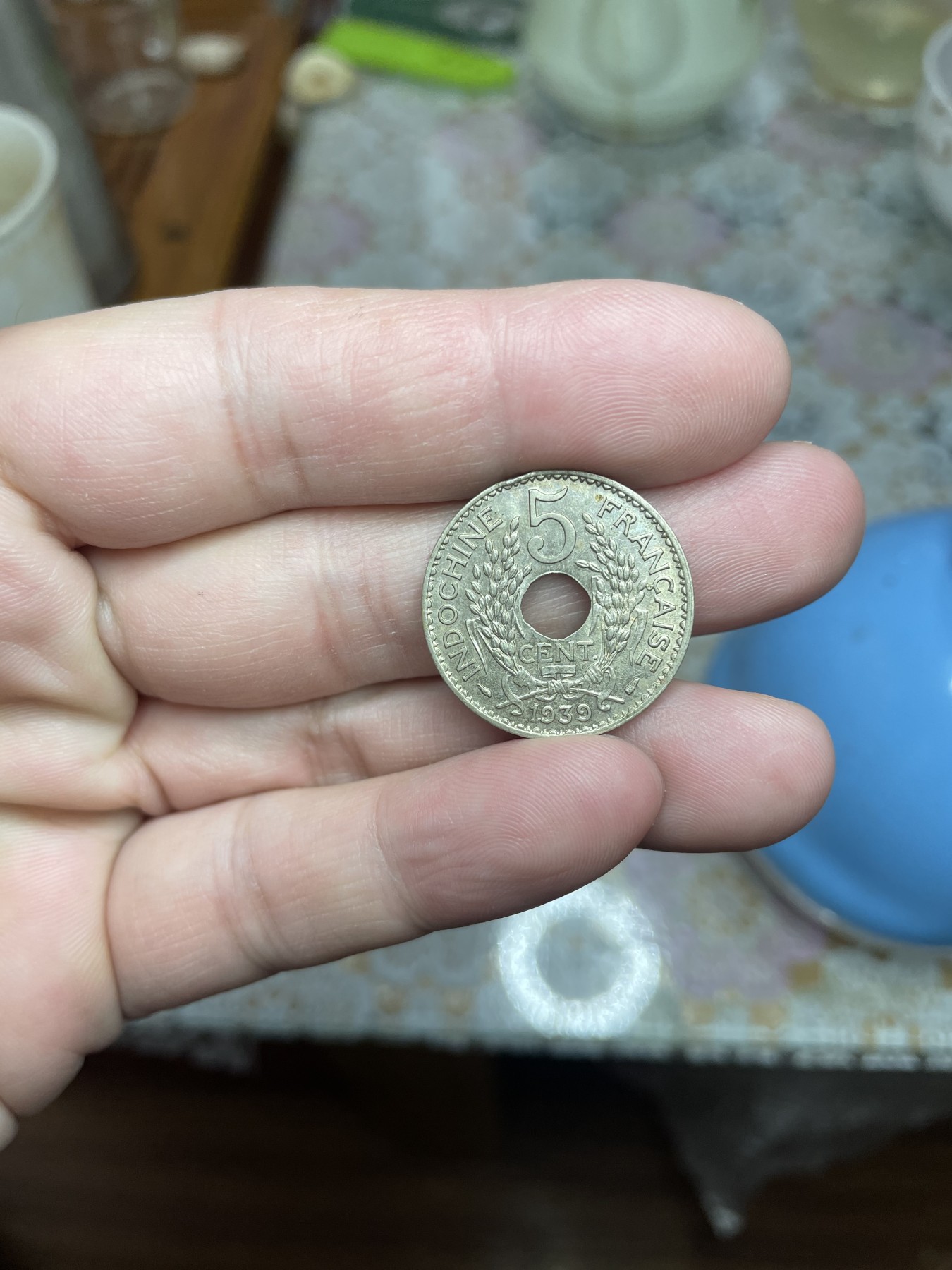 2024年集古藏今外币拍卖第二期-第4场（总第14拍） 带光1939年法属印支5分