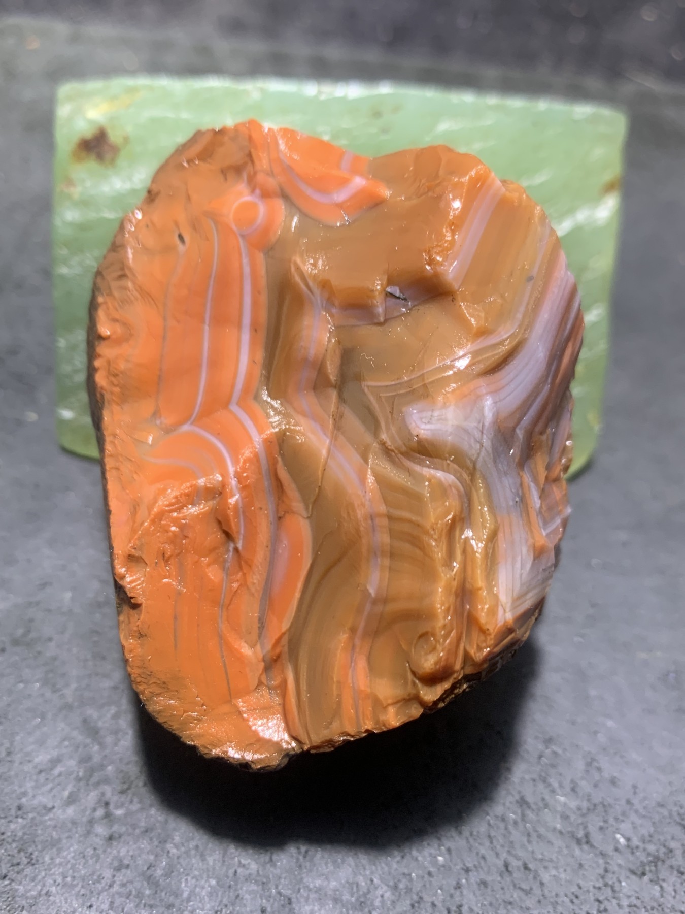 精美铁皮大开口冰飘料南红玛瑙原石一颗，