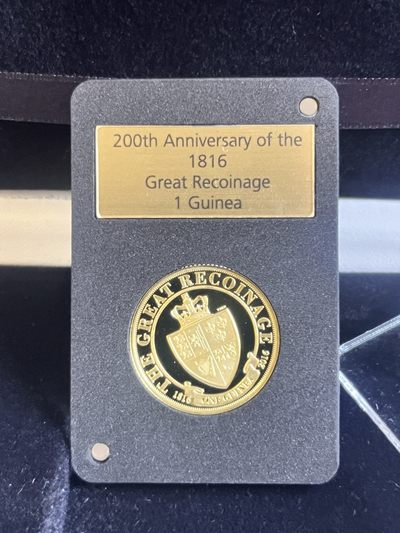 【海寕潮】拍卖第102期 - 【海寧潮】直布罗陀2016年几内亚发行200周年8.39克纪念金币原盒证书纯金价4048