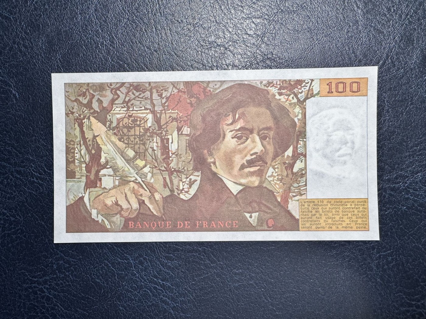 收藏联盟Quantum Auction 第331期拍卖  法国1986年100法郎 品相UNC 票面轻微点钞痕 自由引导人民