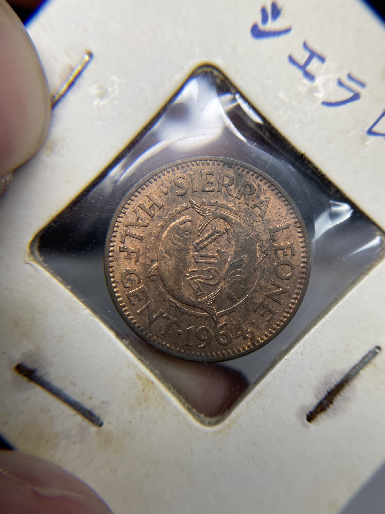 2024年集古藏今外币拍卖第二期-第5场（总第15拍） 带光1964年塞拉利昂1/2分