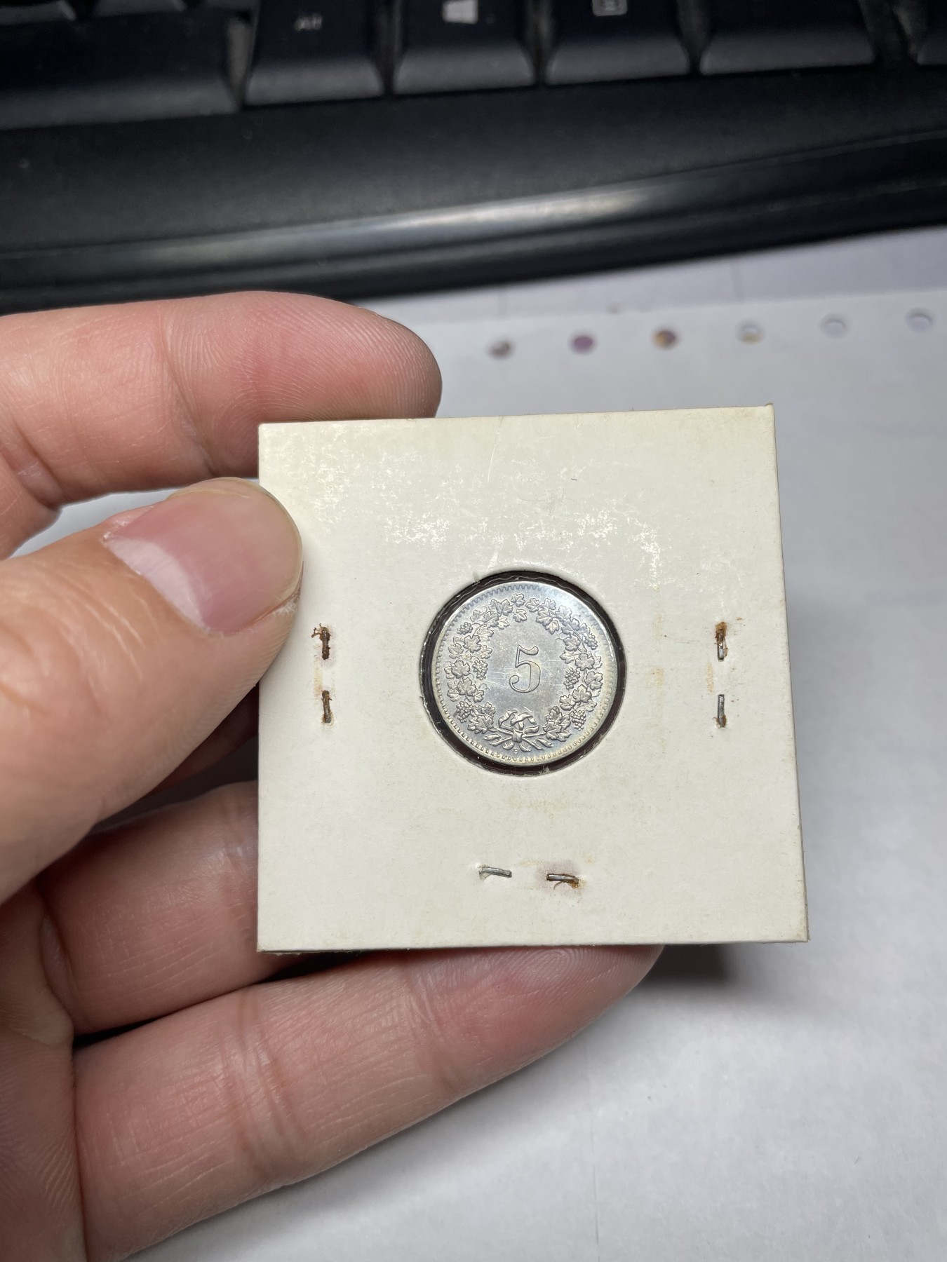 2024年集古藏今外币拍卖第二期-第5场（总第15拍） 1963年瑞士5生丁