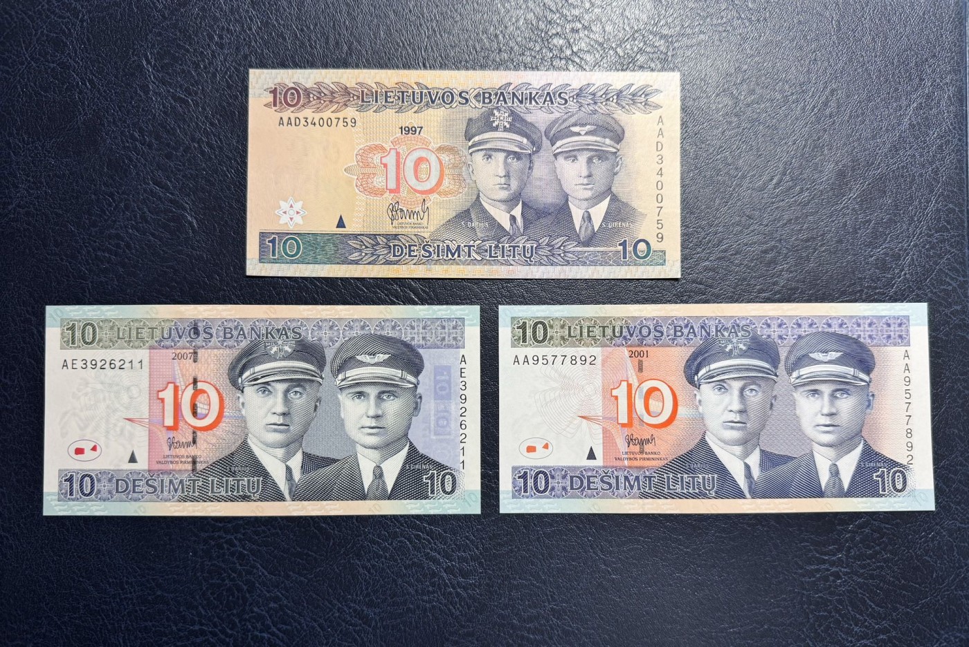 收藏联盟Quantum Auction 第331期拍卖  立陶宛1997-2007年10立图三张 品相UNC 首发冠或者首发组