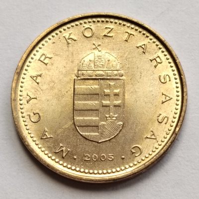 布加迪🐬～世界钱币🌾第 117 期 /  苏联及东欧各国币专场 - 匈牙利🇭🇺 2005 年 1弗罗林