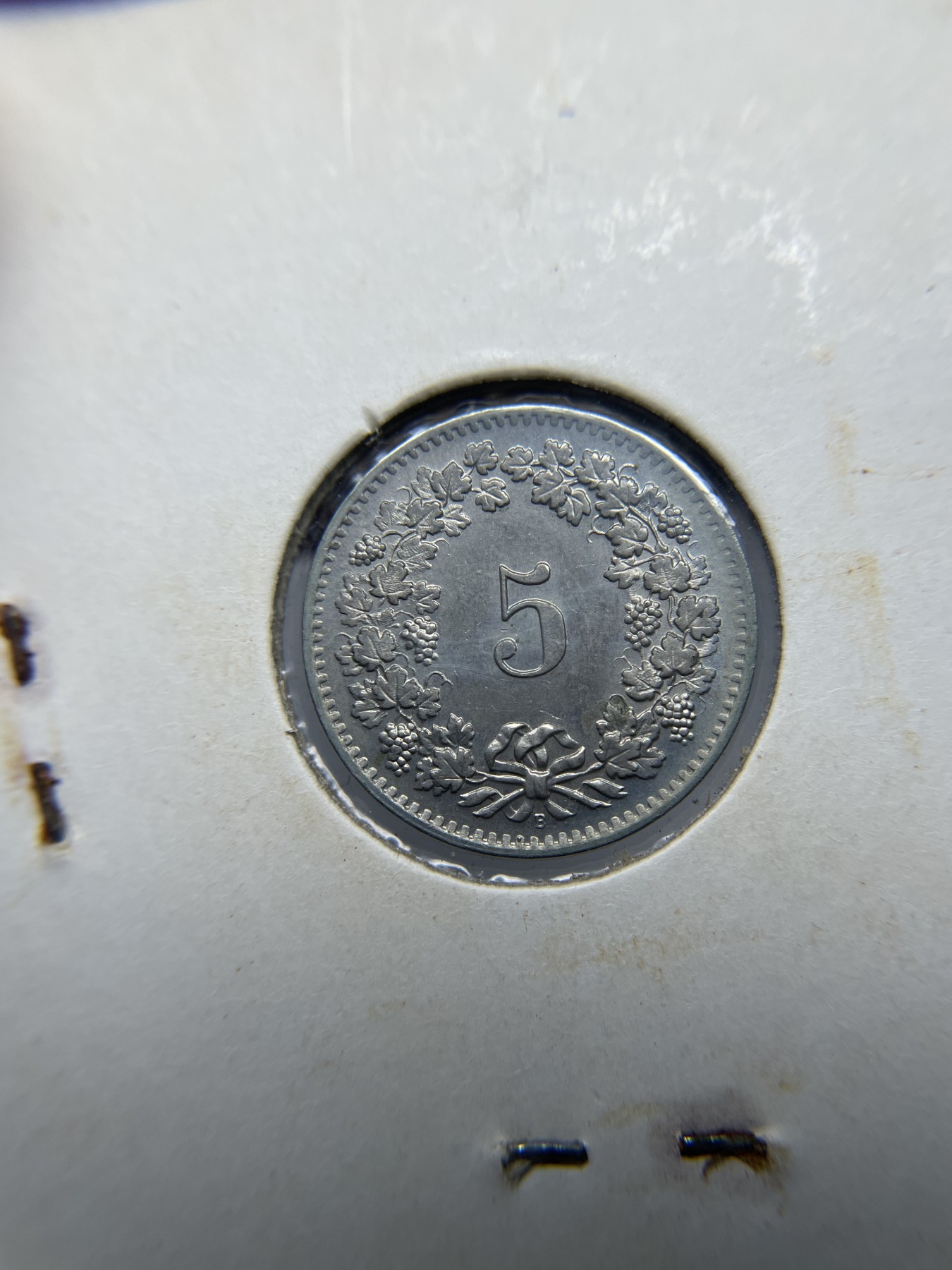 2024年集古藏今外币拍卖第二期-第5场（总第15拍） 1963年瑞士5生丁