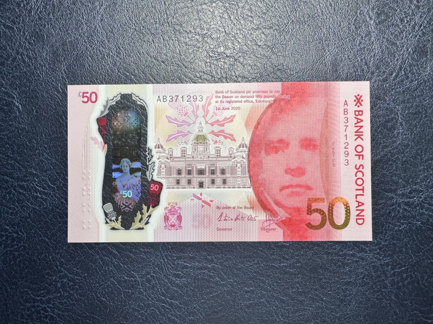 收藏联盟Quantum Auction 第331期拍卖  苏格兰银行2020年50镑 品相全新UNC 号码无4