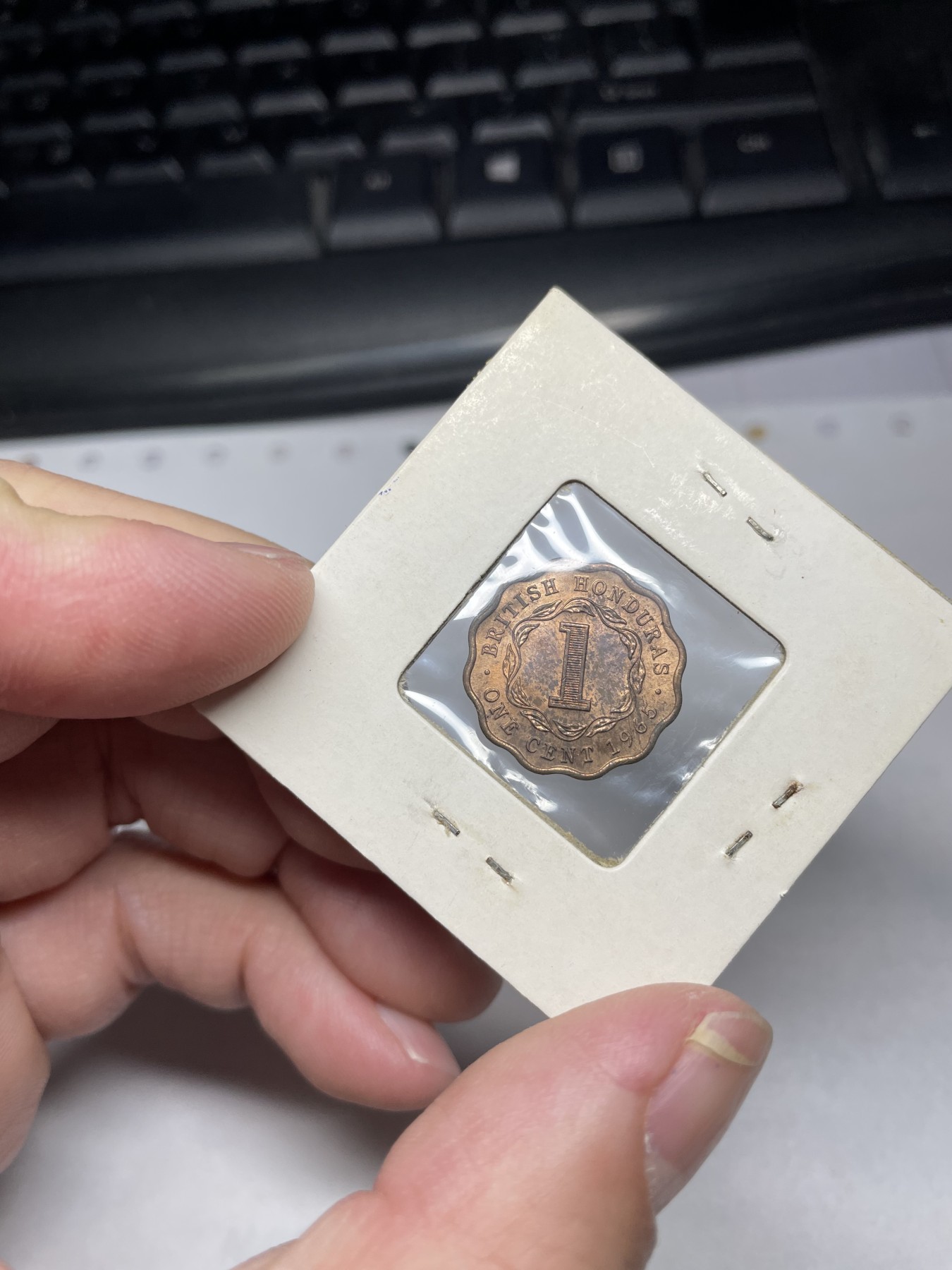 2024年集古藏今外币拍卖第二期-第5场（总第15拍） 带光1965年英属洪都拉斯1分