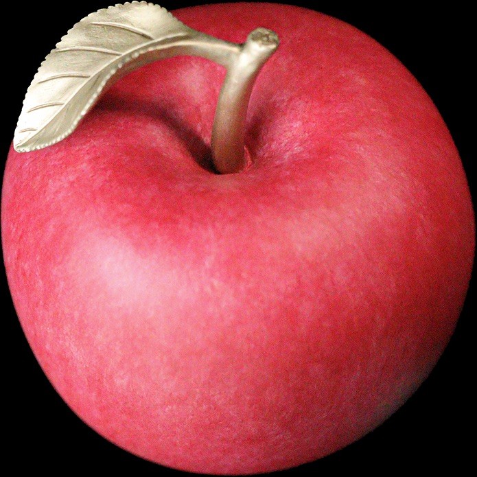 CSIS-GREAT评级精品钱币拍卖第二百三十八期 喀麦隆2025红苹果立体镀金彩色铜币 带盒证 号号码