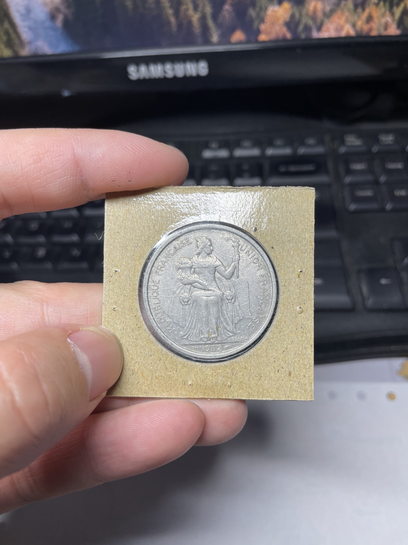 2024年集古藏今外币拍卖第二期-第5场（总第15拍） 1952年法属5分铝币