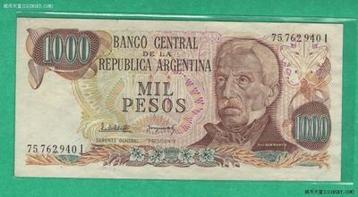 阿根廷1976年至1983年1000比索 克劳斯P-304 全套四种签名 实物图 UNC - 阿根廷1976年至1983年1000比索 克劳斯P-304 全套四种签名 实物图 UNC