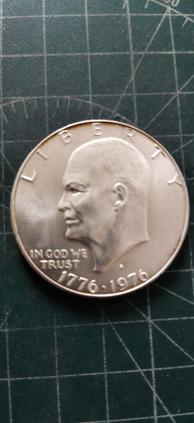 外国硬币初藏2024年第6场 - 美国1元1976年建国200周年纪念银币未用