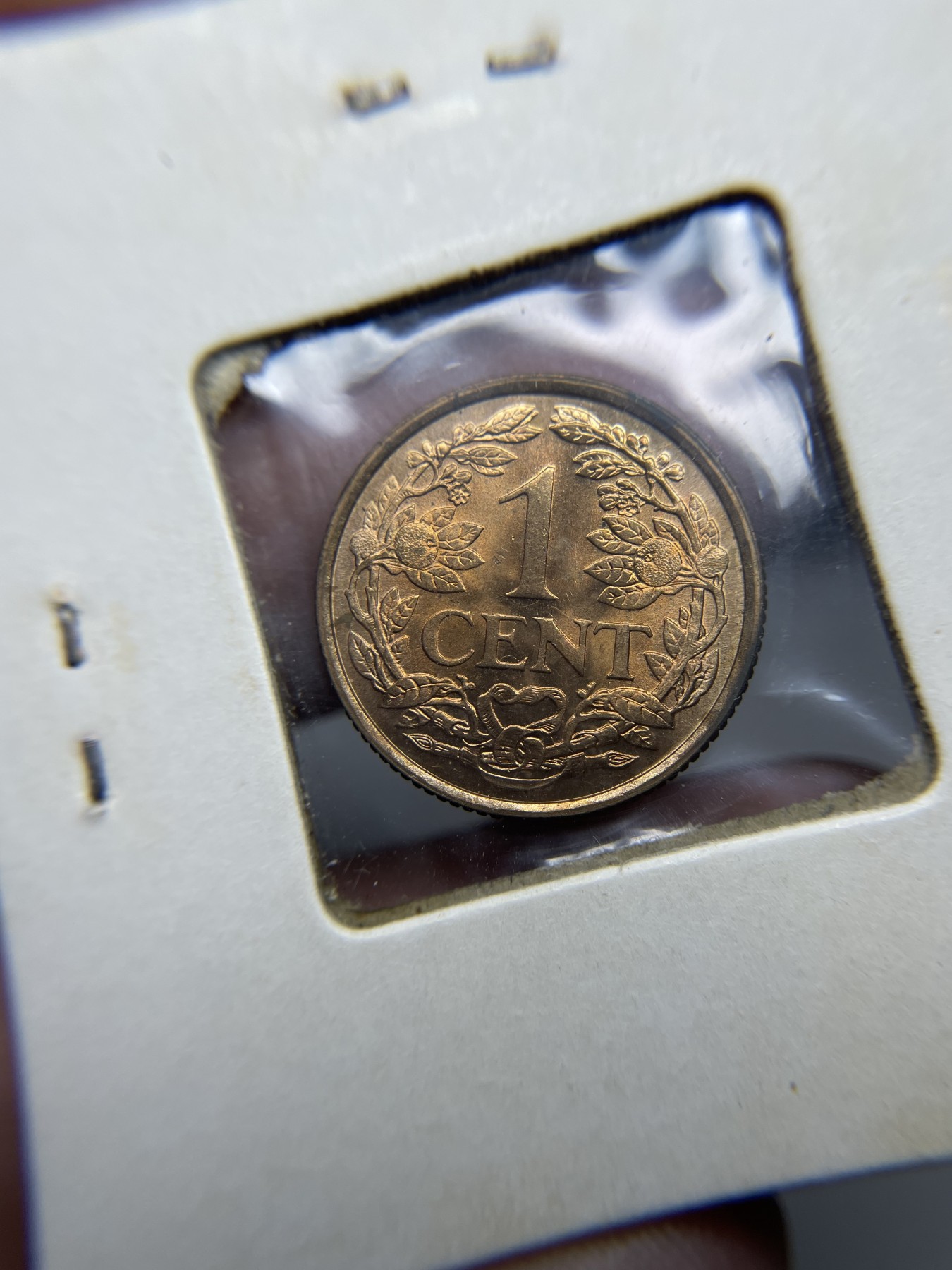 2024年集古藏今外币拍卖第二期-第5场（总第15拍） 原光1963年荷属安德烈斯1分铜币