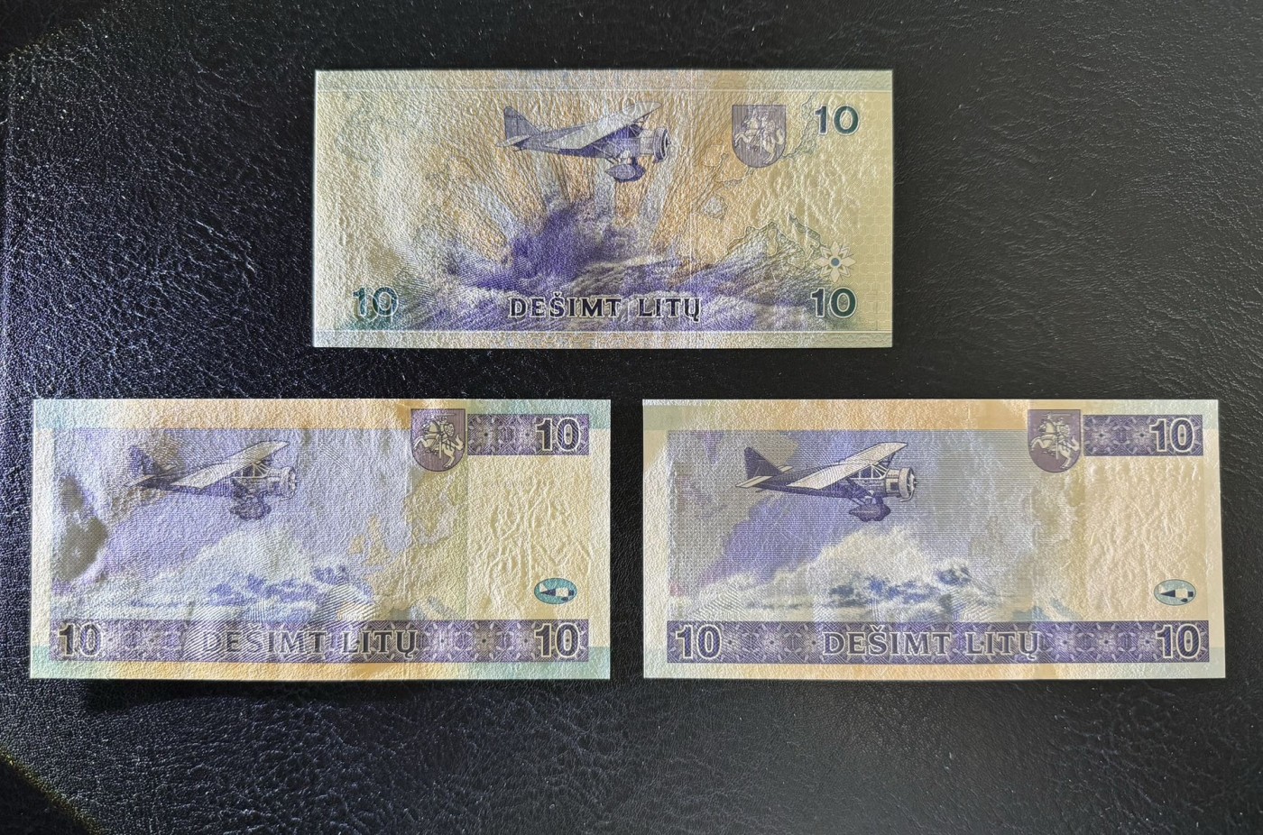 收藏联盟Quantum Auction 第331期拍卖  立陶宛1997-2007年10立图三张 品相UNC 首发冠或者首发组