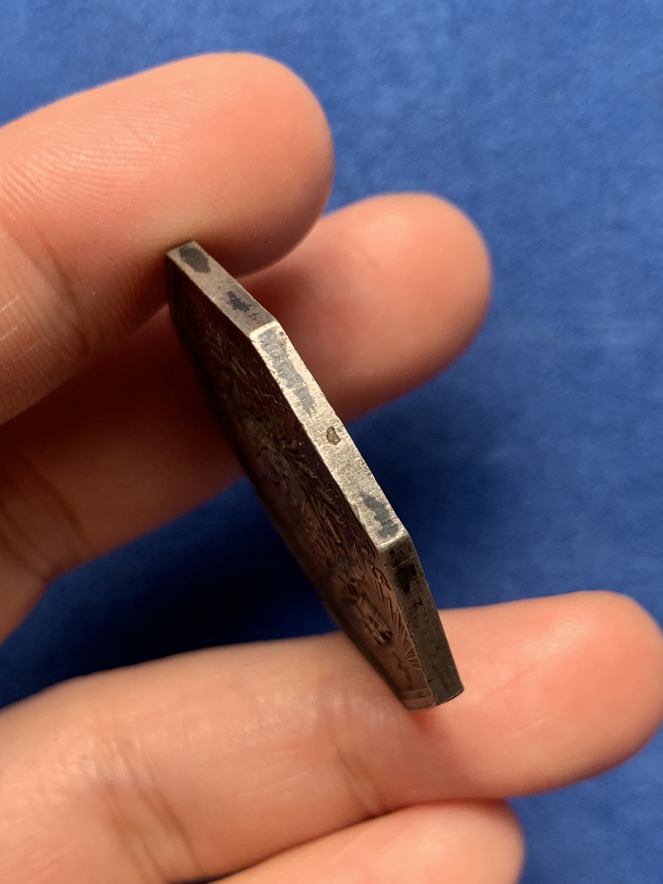 《竞宝斋》第250场-周日，周一 ，周二3场连拍 (全场包邮) 法国八角银章，勒阿弗尔保险公司，19.60g，36.3mm，野猪头ARGENT边铭，含银95%