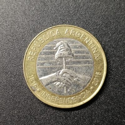【君缘收藏】第37期↙↙↙↙无佣金、可寄存、满10元包邮  - 阿根廷独立200周年2比索