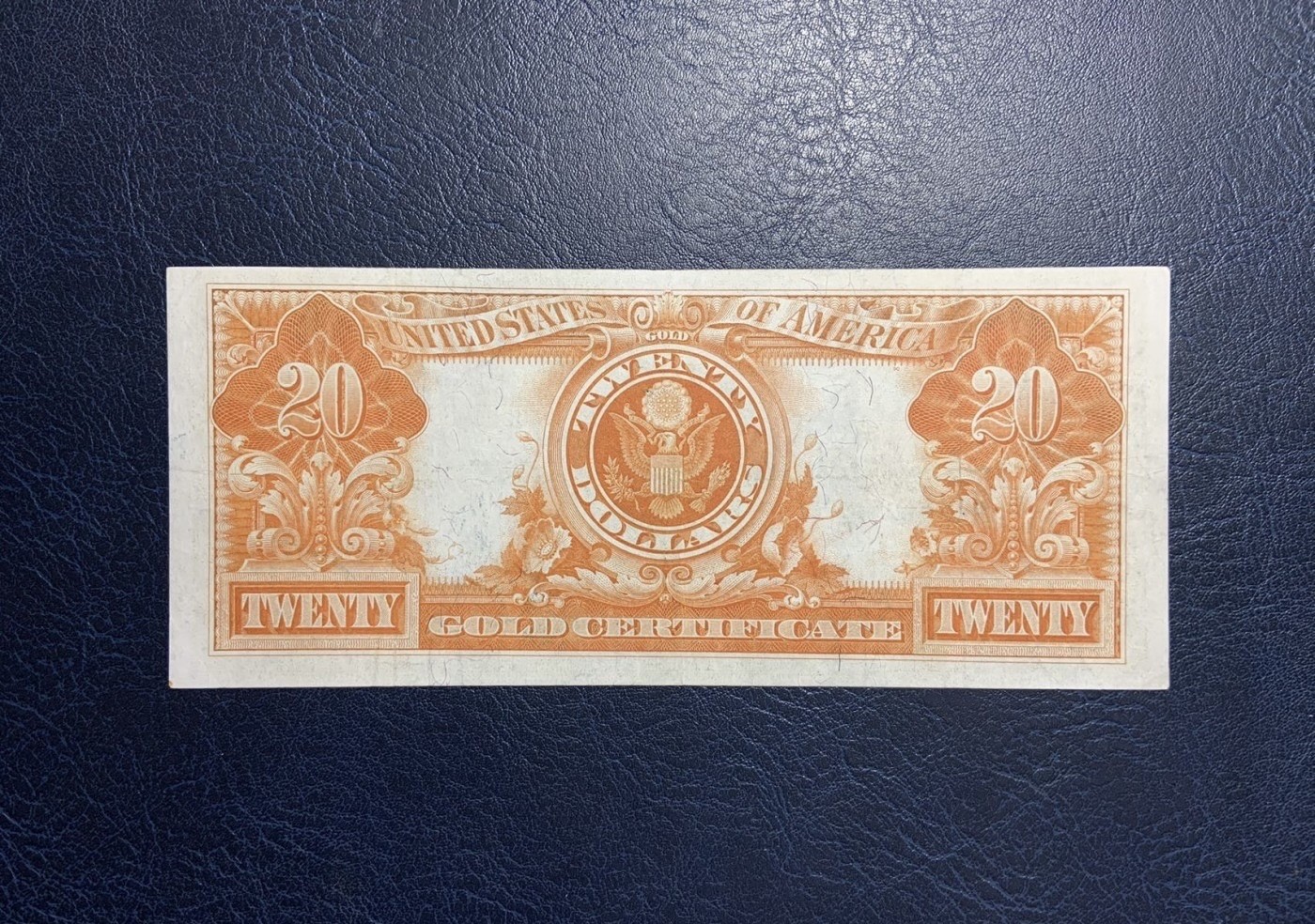 收藏联盟Quantum Auction 第331期拍卖  美国联邦1922年20美元黄金券 非全新 品相如图 稀少 头像顶部有个小针孔 号码无347