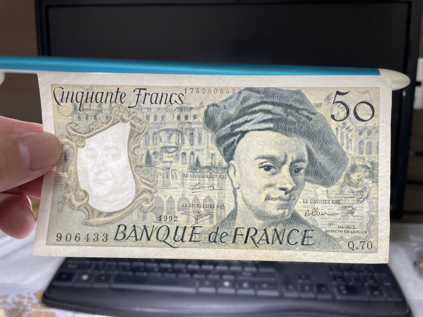 2024年集古藏今外币拍卖第二期-第6场-纸币专场（总第16拍） 好品1992年法国50法郎纸币