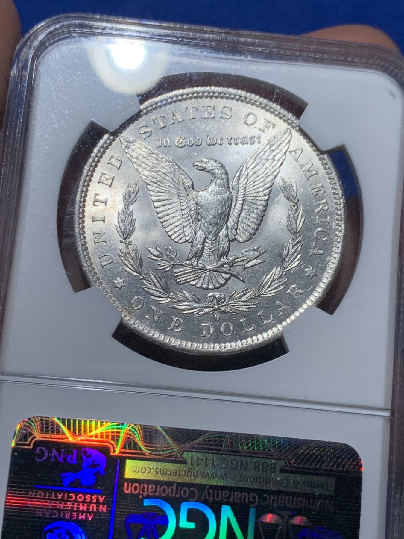 《竞宝斋》第249场-周日，周一 ，周二3场连拍 (全场包邮) NGC MS63 美国1884-0版1美元大银币 热门品种