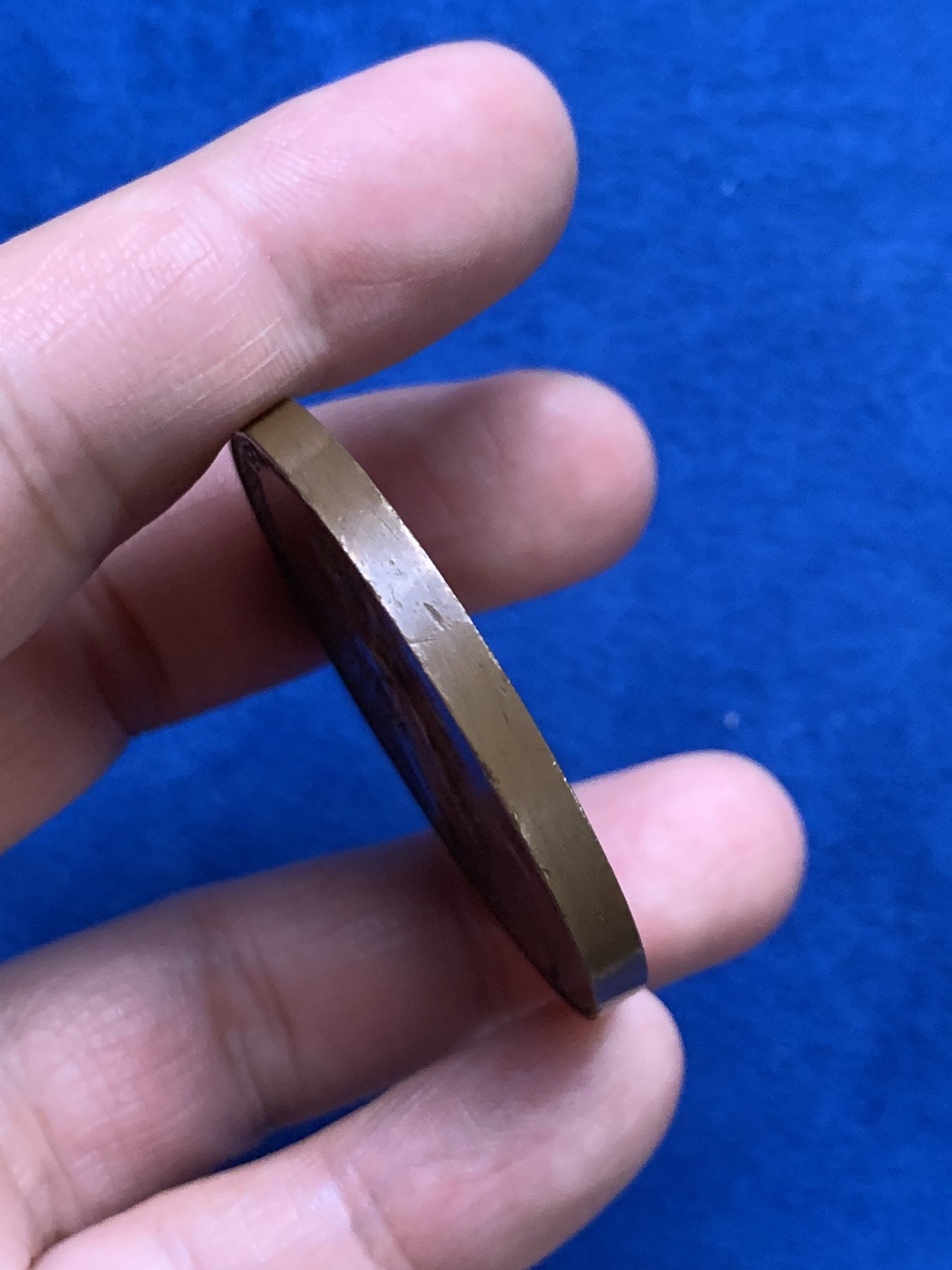 《竞宝斋》第249场-周日，周一 ，周二3场连拍 (全场包邮) 1892 瑞士格拉鲁斯射击节铜章，直径45.1mm，约41.1克