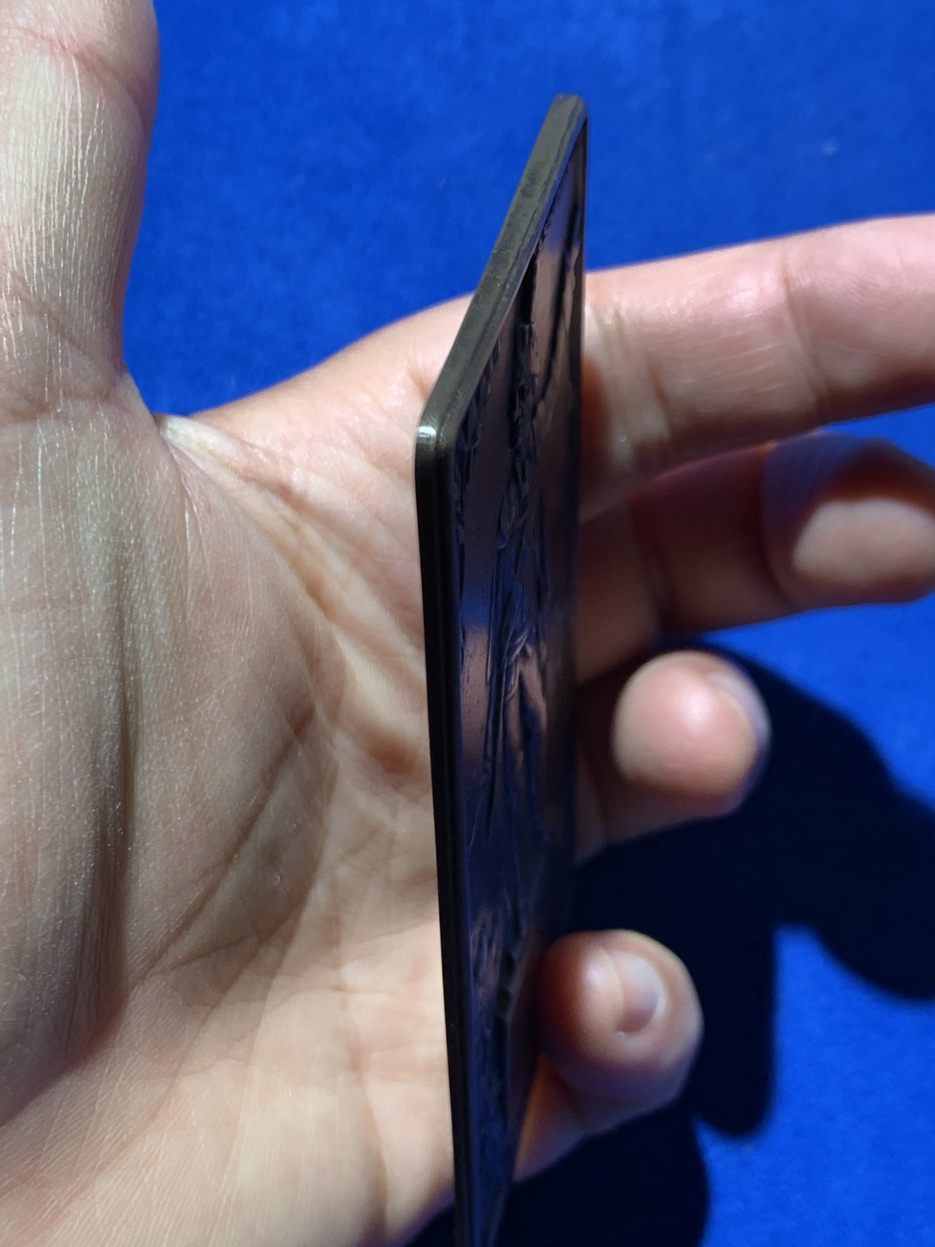 《竞宝斋》第249场-周日，周一 ，周二3场连拍 (全场包邮) 1911 德国萨克森科堡弗里德里希·乔西亚斯亲王雕像矩形单面铜章，尺寸98.6*54.3mm，约93.3克