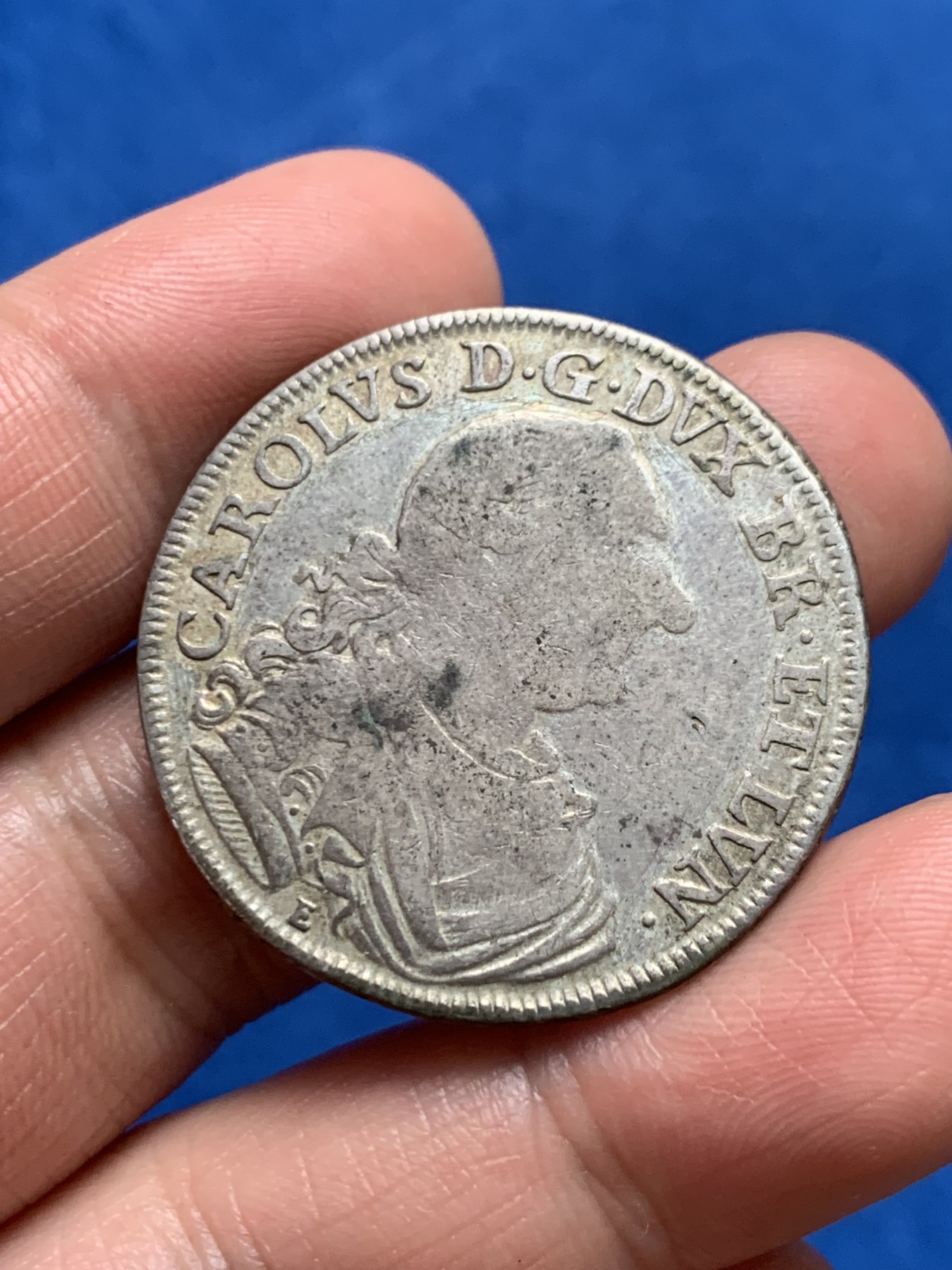 《竞宝斋》第249场-周日，周一 ，周二3场连拍 (全场包邮) 1765年德国不伦瑞克2/3泰勒银币