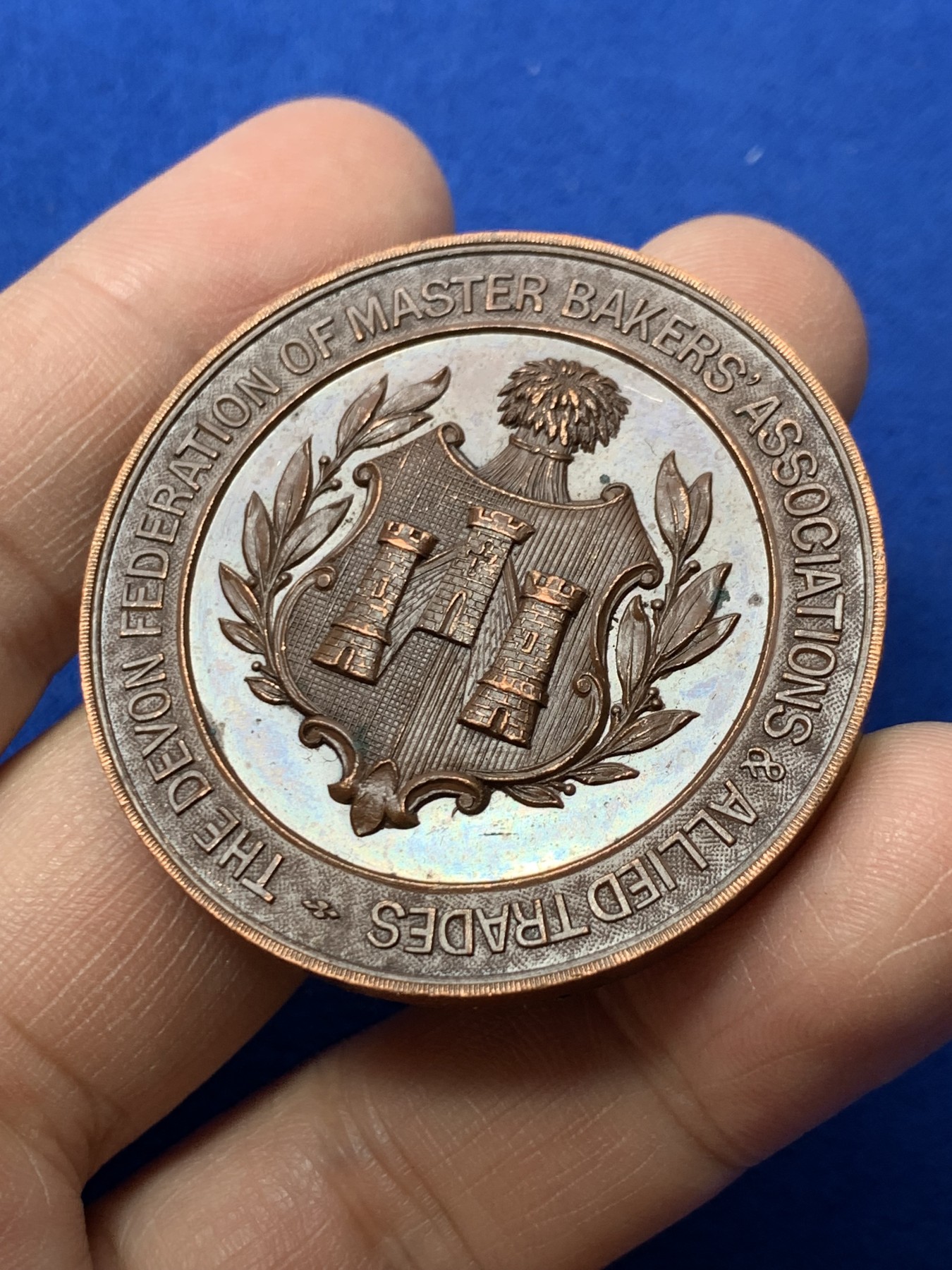 《竞宝斋》第249场-周日，周一 ，周二3场连拍 (全场包邮) 1930 英国烘焙协会铜章，直径44.8mm，约41.6克