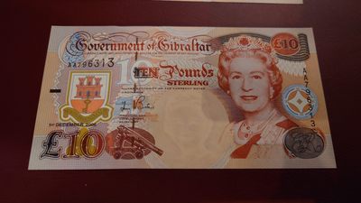 【世界钱币】精选微拍第98期暨2024年第9期  2006年直布罗陀10镑首发AA冠 全程无4绝品尾号313