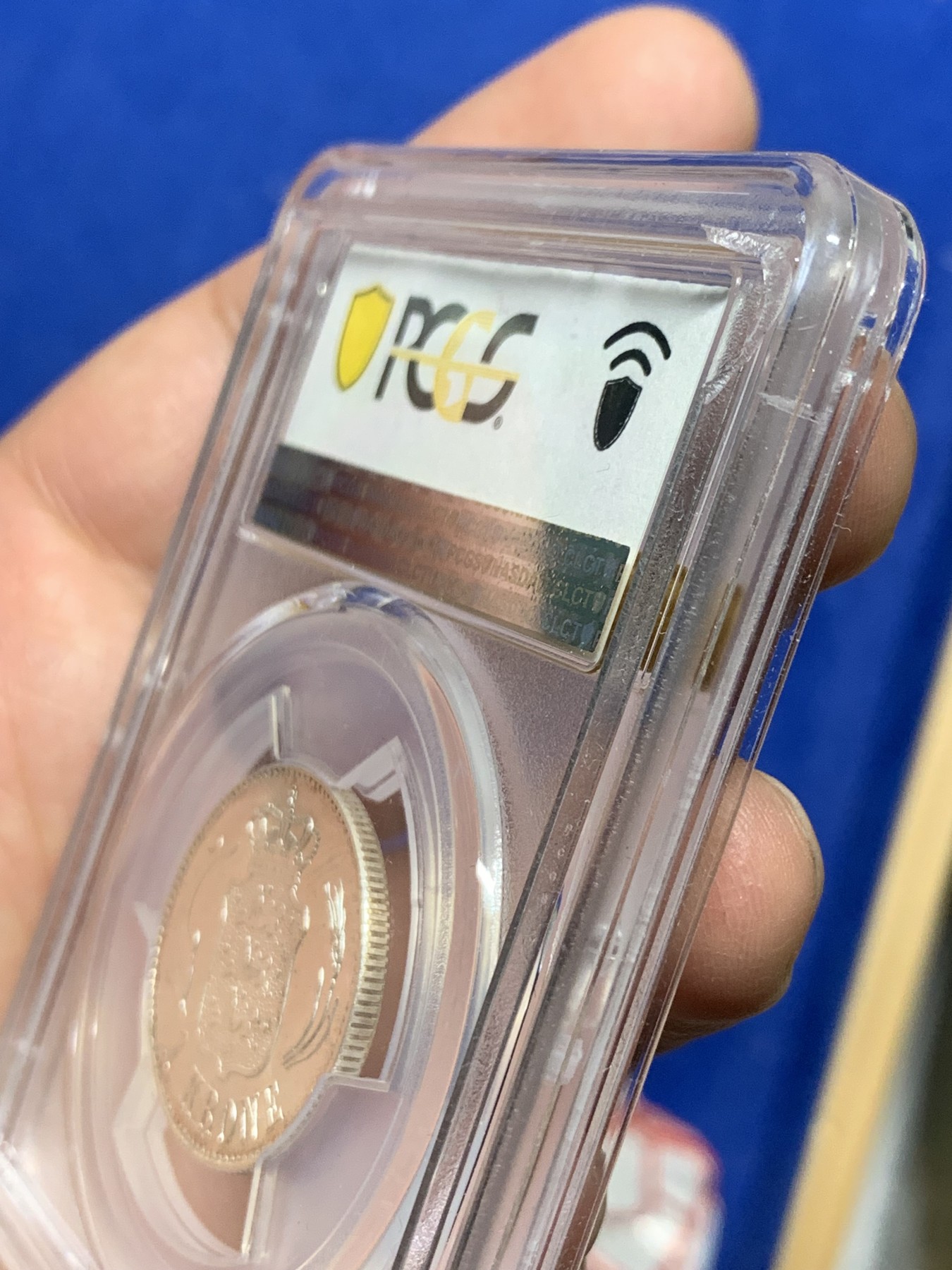 《竞宝斋》第249场-周日，周一 ，周二3场连拍 (全场包邮) PCGS  MS64  丹麦  1916年  克里斯蒂安十世克朗