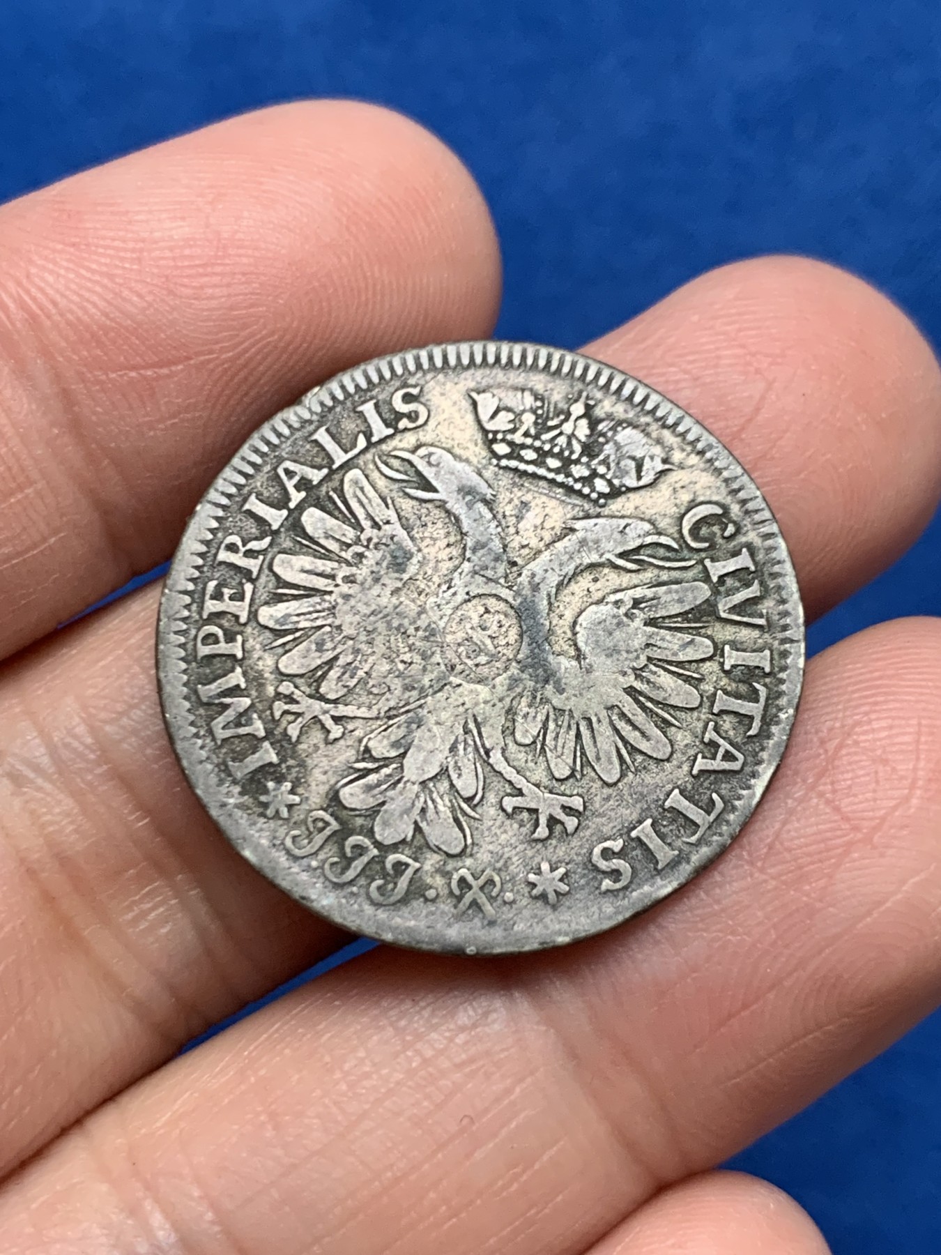 《竞宝斋》第249场-周日，周一 ，周二3场连拍 (全场包邮) 1729年德国吕贝克8先令银币