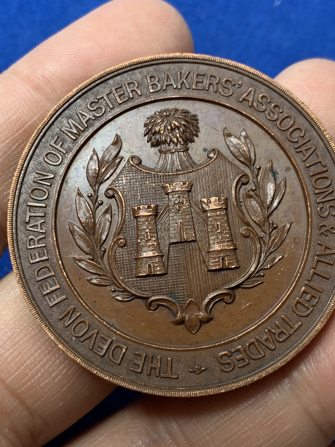 《竞宝斋》第249场-周日，周一 ，周二3场连拍 (全场包邮) 1930 英国烘焙协会铜章，直径44.8mm，约41.6克