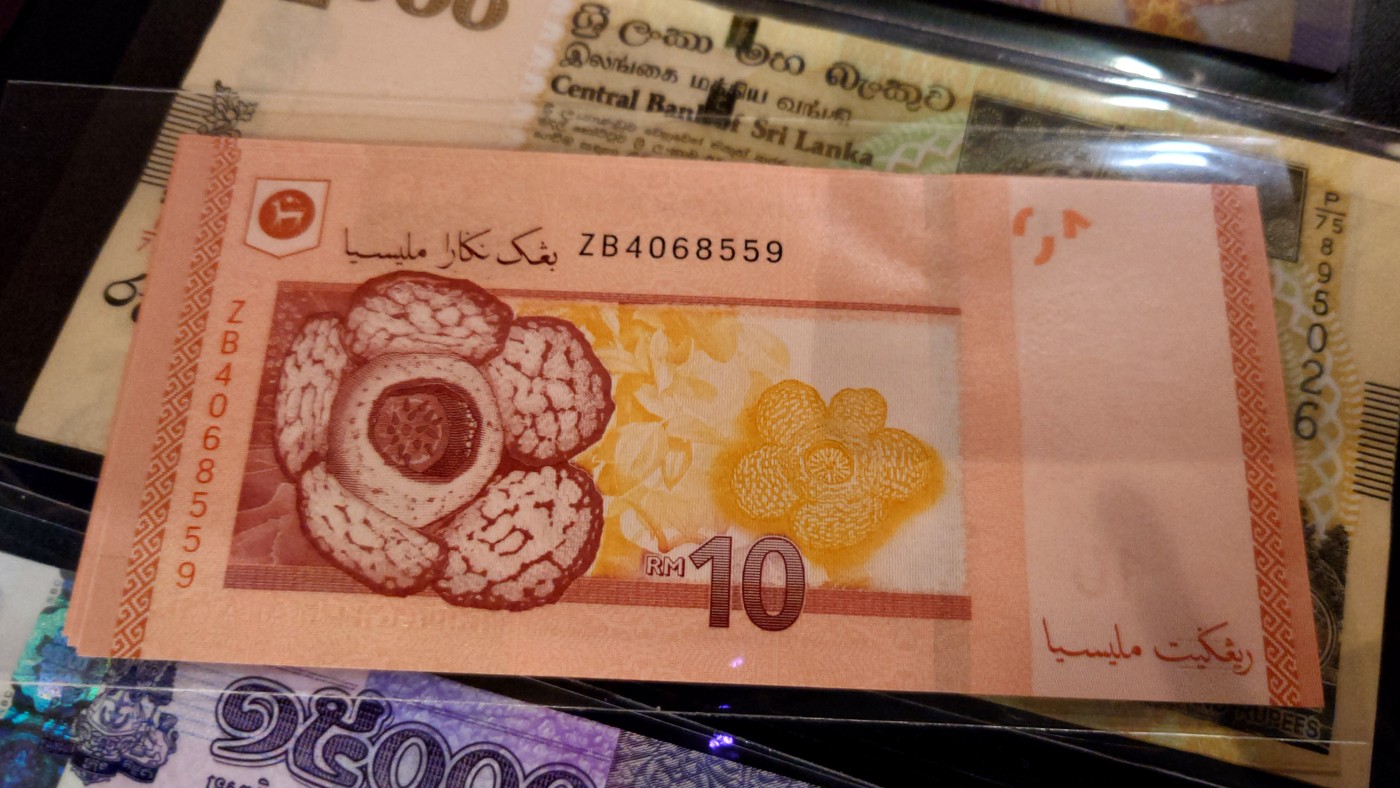 【世界钱币】精选微拍第98期暨2024年第9期  马来西亚10林吉特 补号ZB冠 全新绝品尾号559