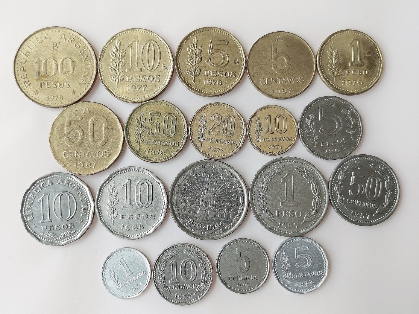 第一海外回流一元起拍收藏 散币专场 第72期 阿根廷硬币 19枚