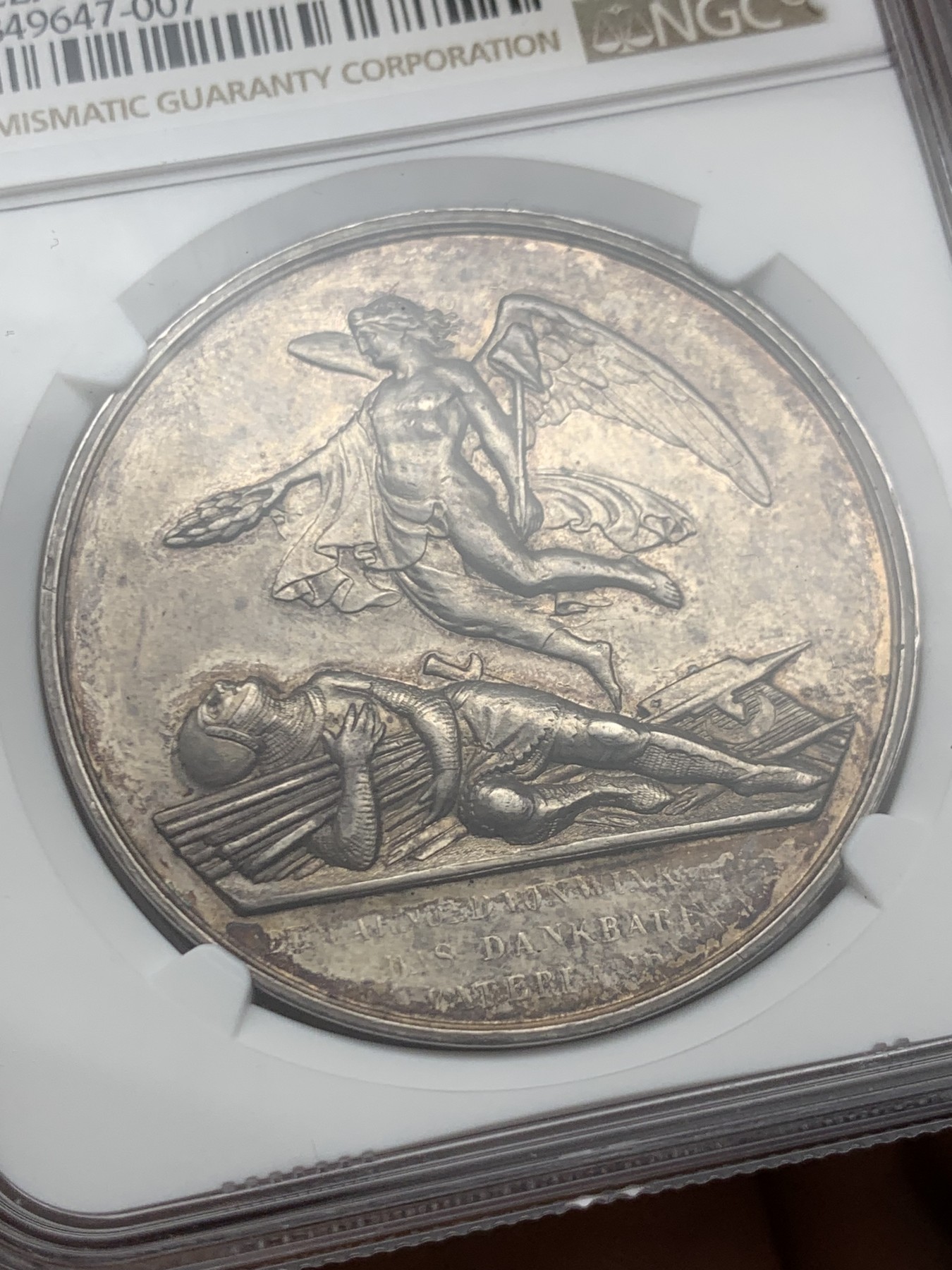 《竞宝斋》第249场-周日，周一 ，周二3场连拍 (全场包邮) NGC  UNCD  瑞士  1853  卢塞恩射击节银章