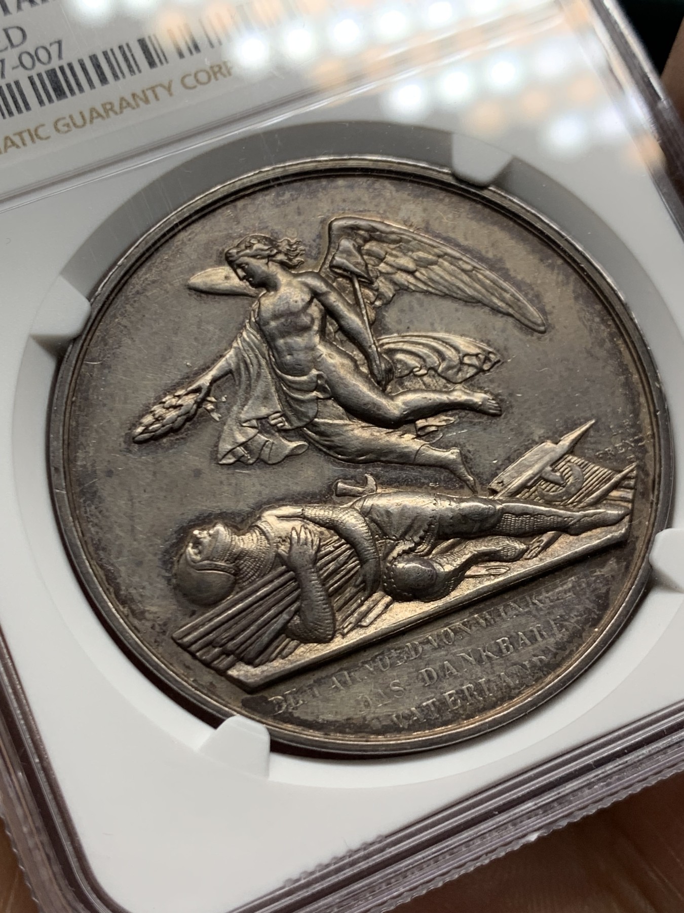 《竞宝斋》第249场-周日，周一 ，周二3场连拍 (全场包邮) NGC  UNCD  瑞士  1853  卢塞恩射击节银章