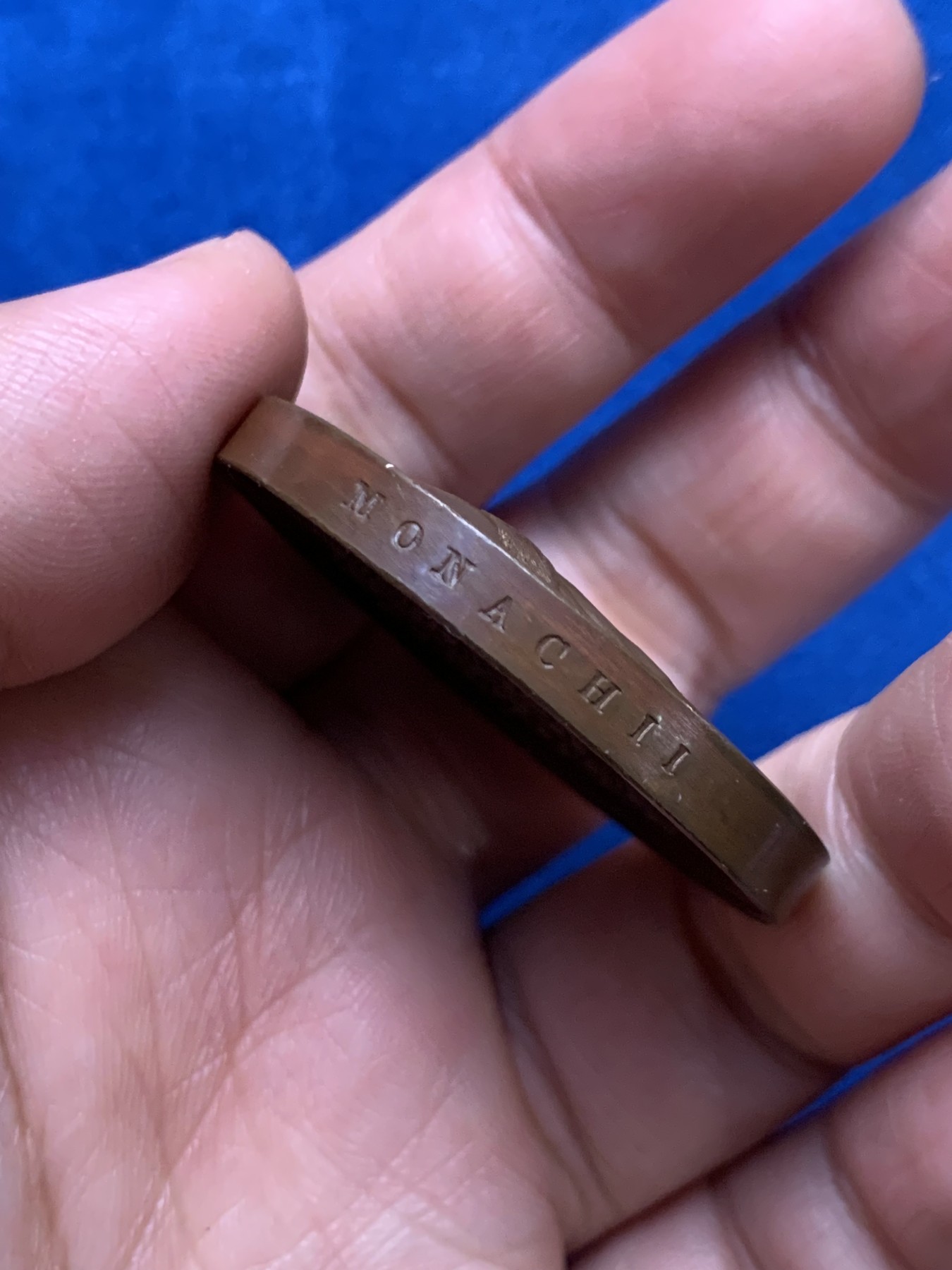 《竞宝斋》第249场-周日，周一 ，周二3场连拍 (全场包邮) 1822 法国人物系列马克西米尔·博伊尔铜章，直径41.5mm，约48.1克，品相很好，高浮雕