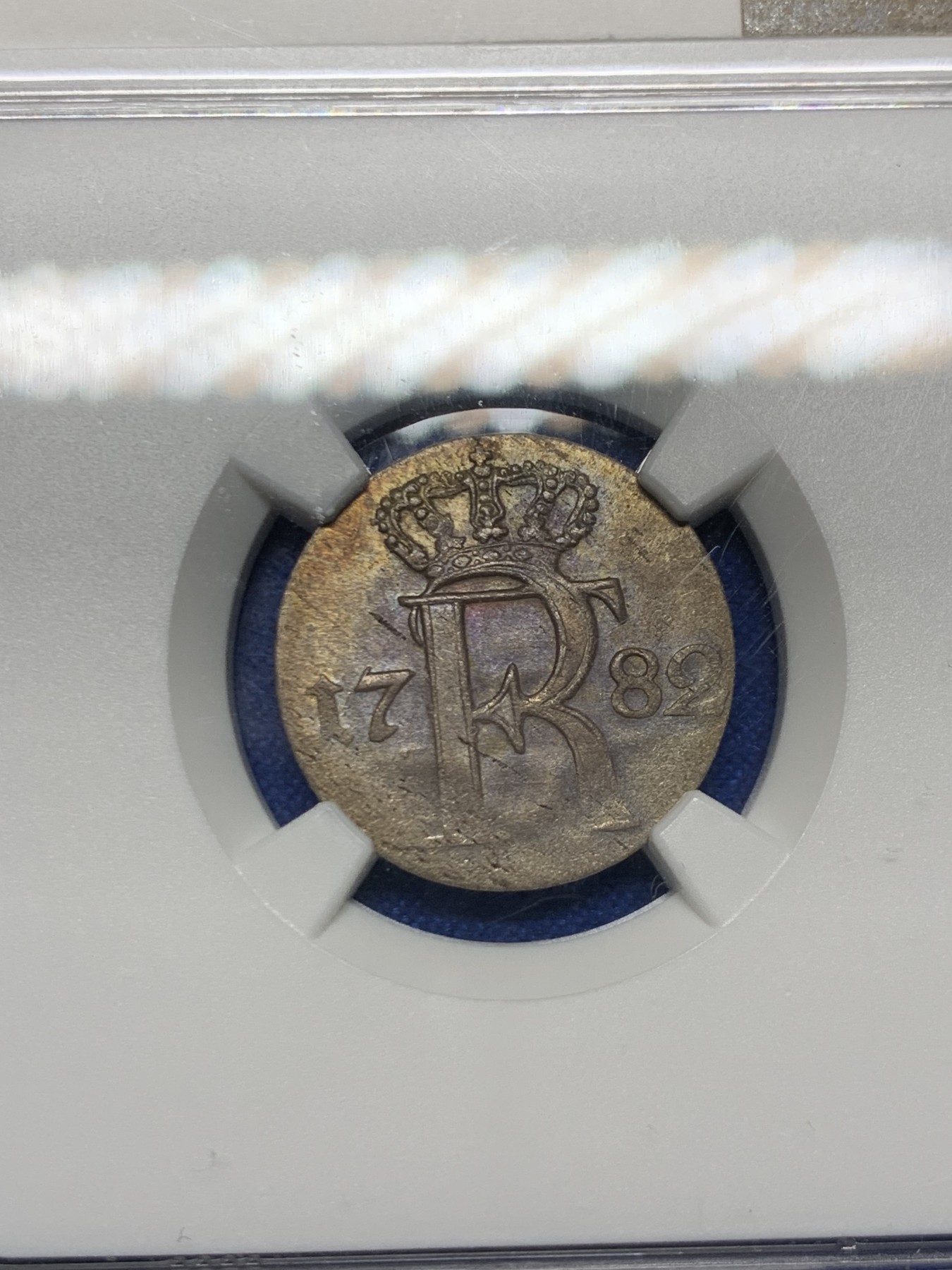 《竞宝斋》第249场-周日，周一 ，周二3场连拍 (全场包邮) NGC  MS63  德国  1782年 普鲁士1/24泰勒