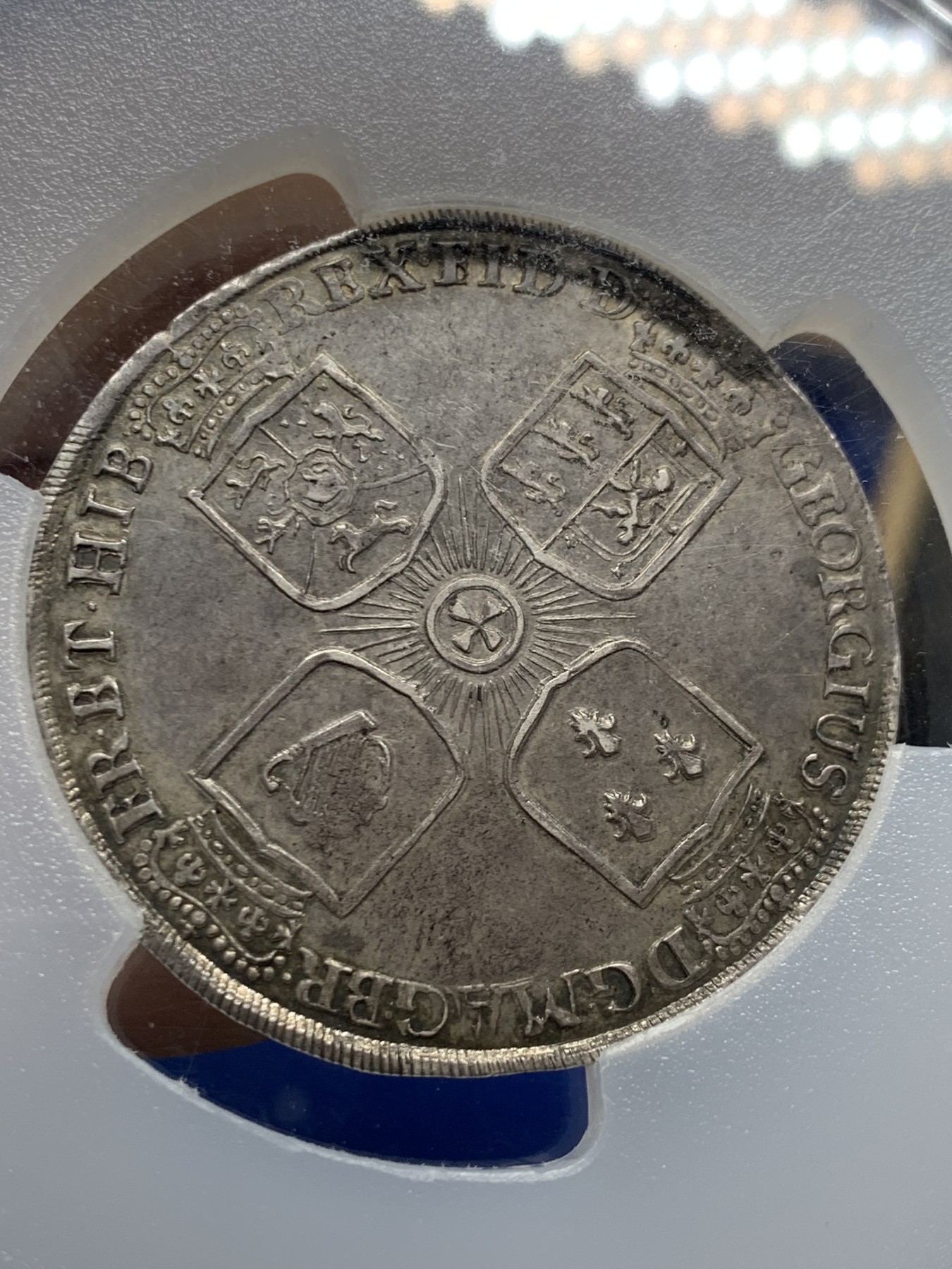 《竞宝斋》第249场-周日，周一 ，周二3场连拍 (全场包邮) PCGS  AU58 德国 1724年 布伦瑞克泰勒，PCGS冠军分，状态极佳，大盒子完好