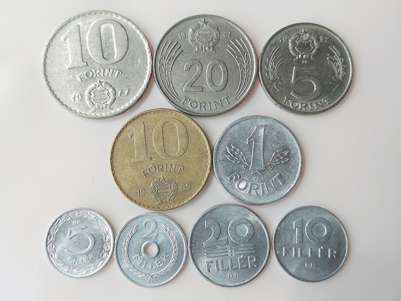 第一海外回流一元起拍收藏 散币专场 第72期 匈牙利硬币 9枚
