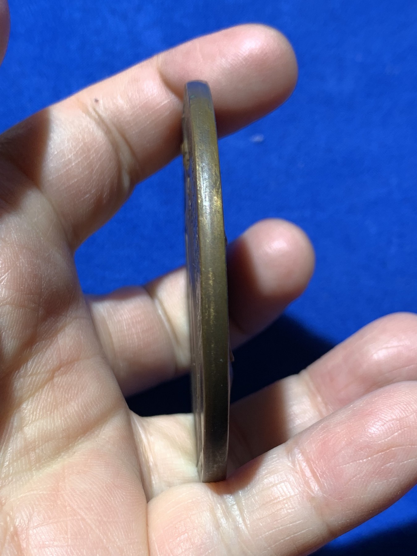 《竞宝斋》第249场-周日，周一 ，周二3场连拍 (全场包邮) 1915 奥地利一战帝国陆军总指挥捷欣公爵大铜章，直径65.3mm，约109.2克