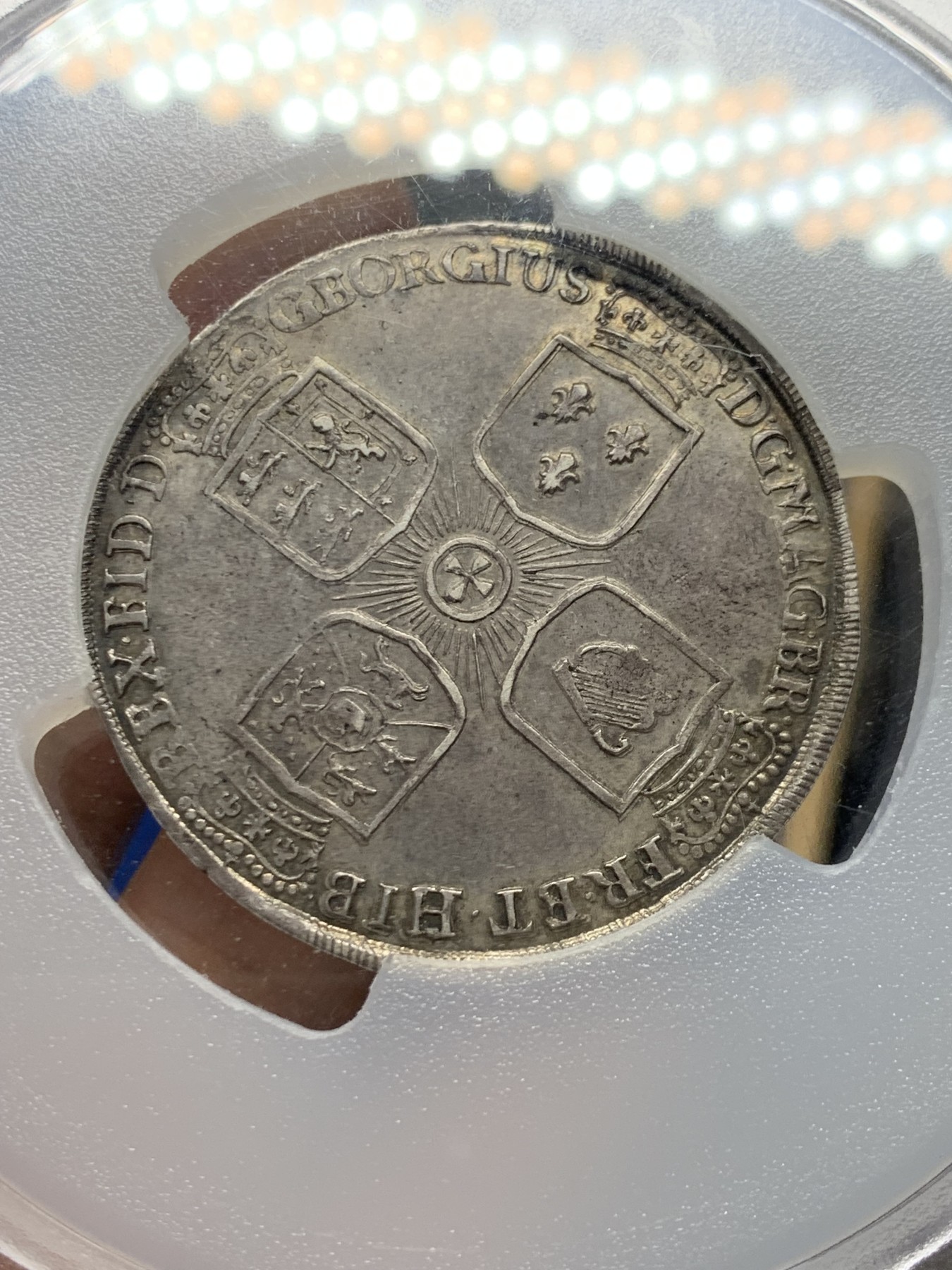 《竞宝斋》第249场-周日，周一 ，周二3场连拍 (全场包邮) PCGS  AU58 德国 1724年 布伦瑞克泰勒，PCGS冠军分，状态极佳，大盒子完好