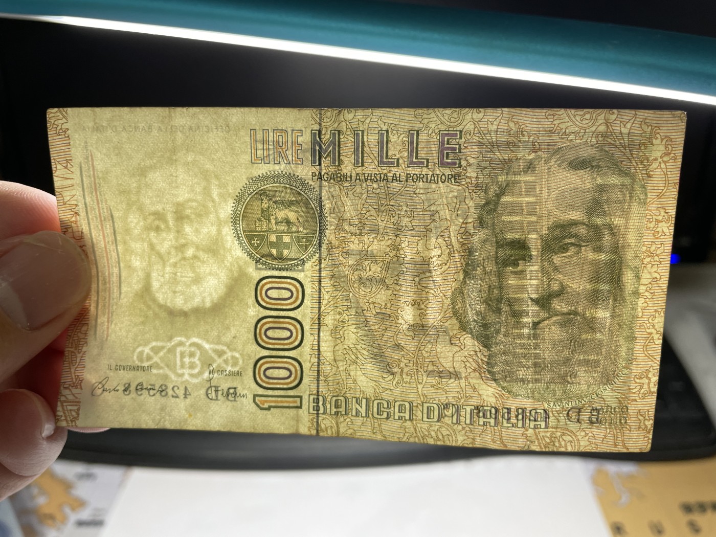 2024年集古藏今外币拍卖第二期-第6场-纸币专场（总第16拍） 1982年意大利1000里拉