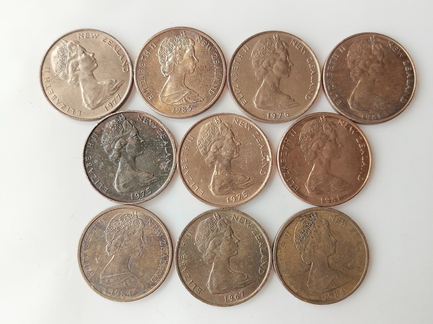 第一海外回流一元起拍收藏 散币专场 第72期 新西兰2分 10枚