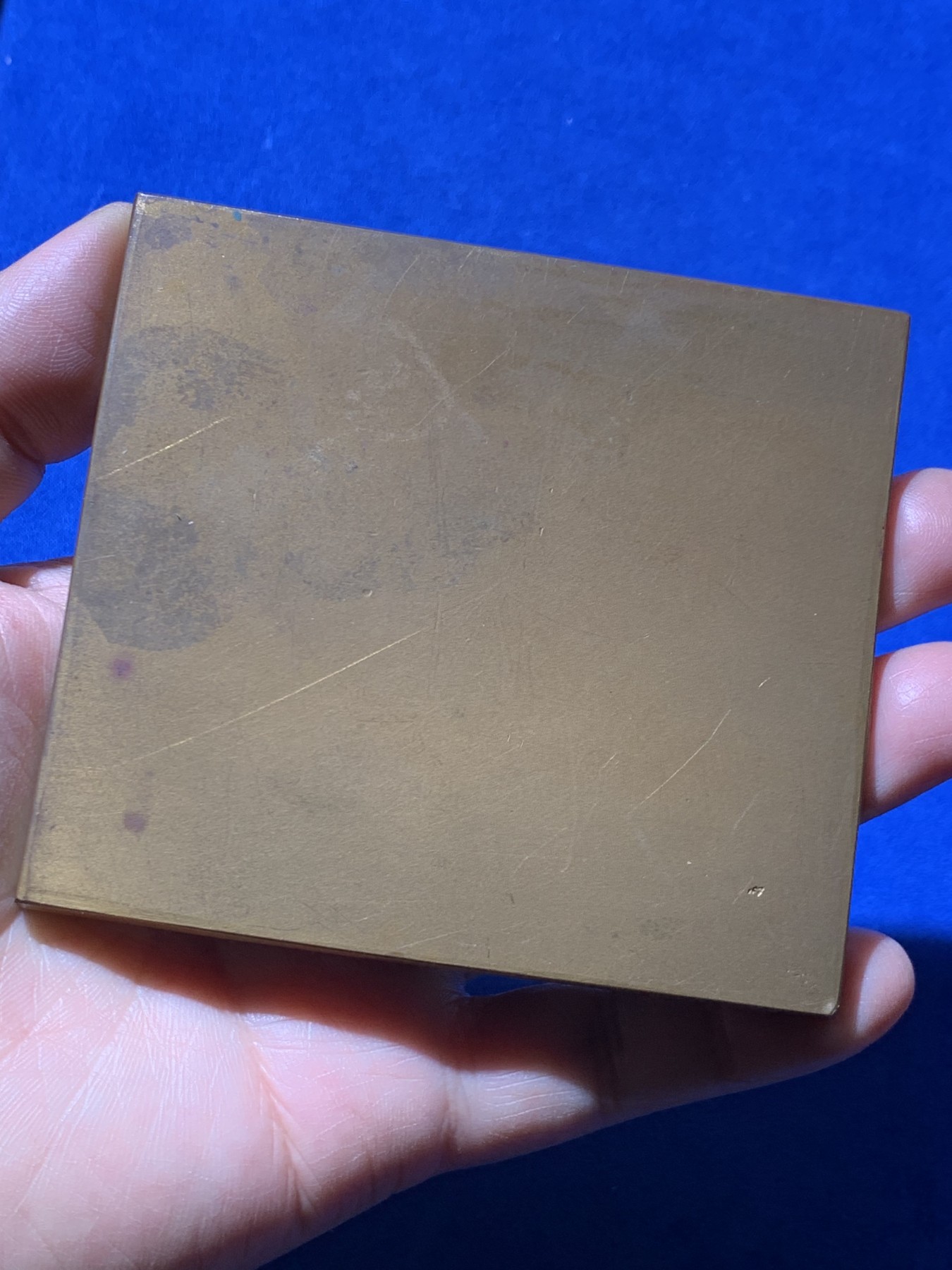 《竞宝斋》第249场-周日，周一 ，周二3场连拍 (全场包邮) 1948 捷克克罗梅日什圣约翰教堂矩形大铜章，尺寸84*92.9mm，约329克，非常厚重