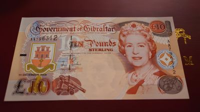 【世界钱币】精选微拍第98期暨2024年第9期  2006年直布罗陀10镑首发AA冠 全程无4绝品尾号312