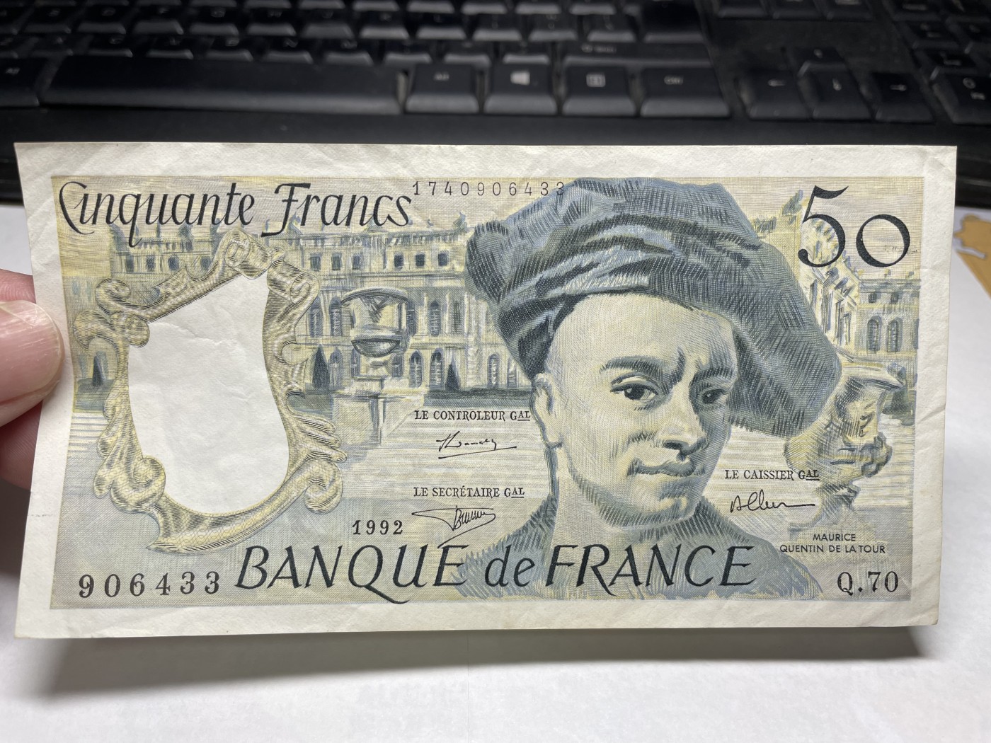2024年集古藏今外币拍卖第二期-第6场-纸币专场（总第16拍） 好品1992年法国50法郎纸币