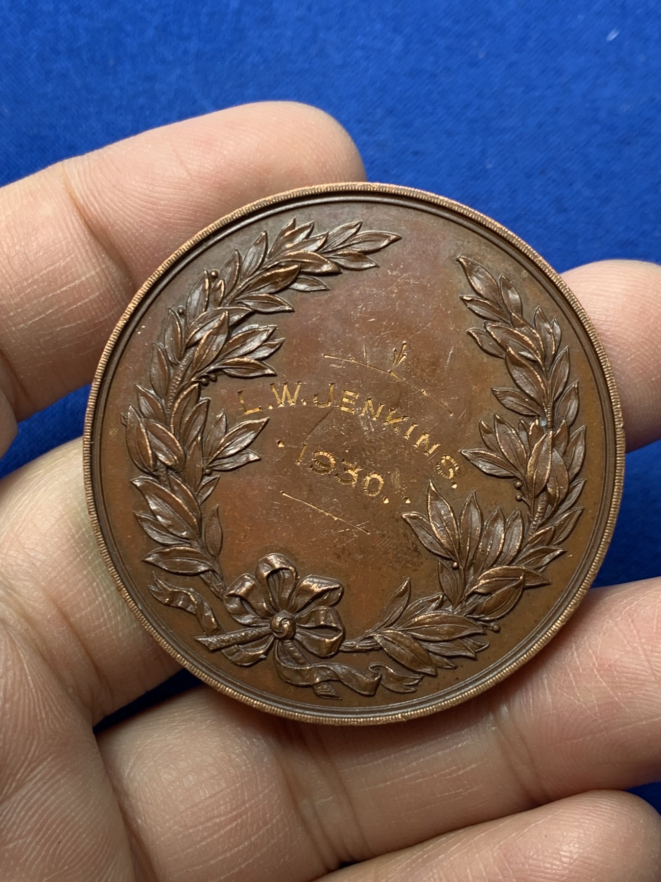 《竞宝斋》第249场-周日，周一 ，周二3场连拍 (全场包邮) 1930 英国烘焙协会铜章，直径44.8mm，约41.6克