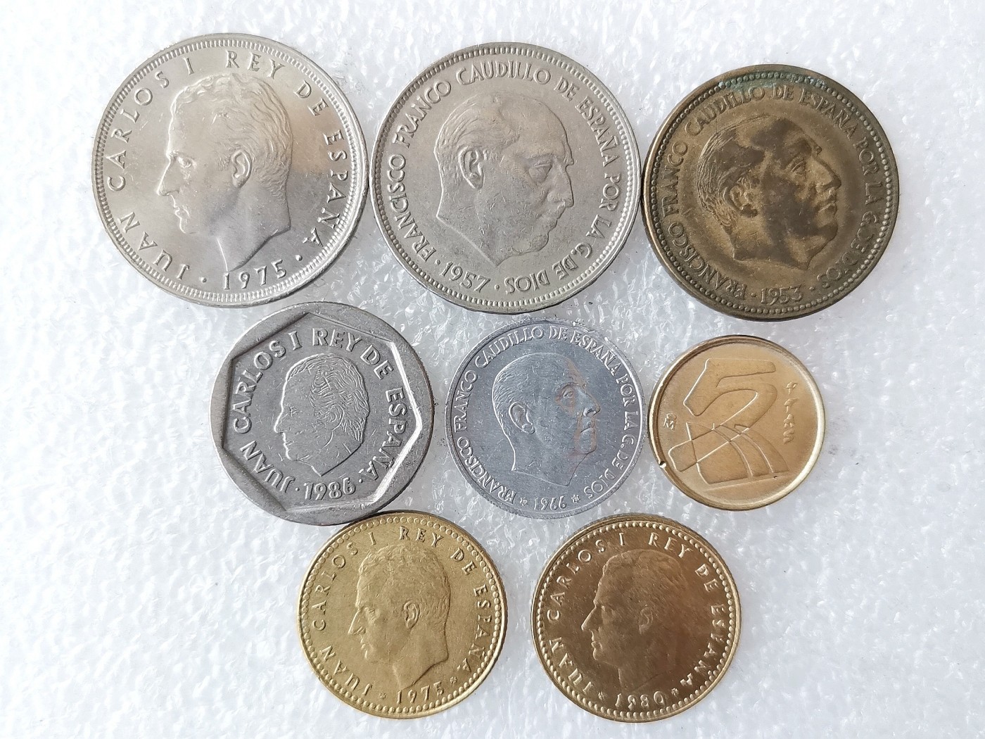 第一海外回流一元起拍收藏 散币专场 第72期 西班牙硬币 8枚