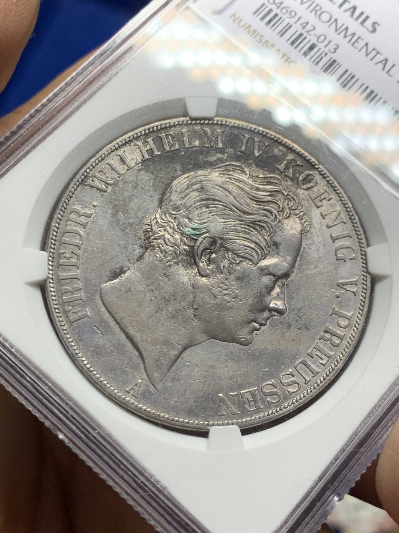 《竞宝斋》第249场-周日，周一 ，周二3场连拍 (全场包邮) NGC  AUD  德国  1846年  普鲁士威廉四世2泰勒