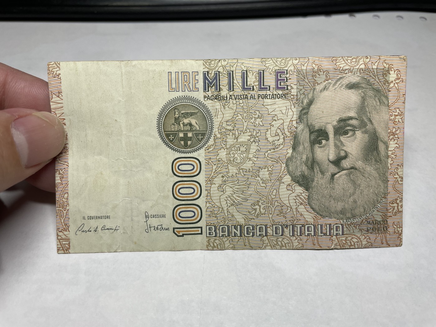 2024年集古藏今外币拍卖第二期-第6场-纸币专场（总第16拍） 1982年意大利1000里拉