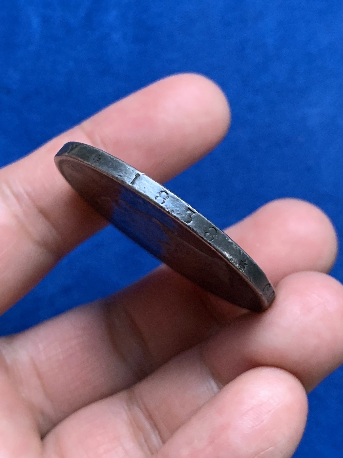 《竞宝斋》第249场-周日，周一 ，周二3场连拍 (全场包邮) 1843年德国巴登利奥波德2泰勒银币